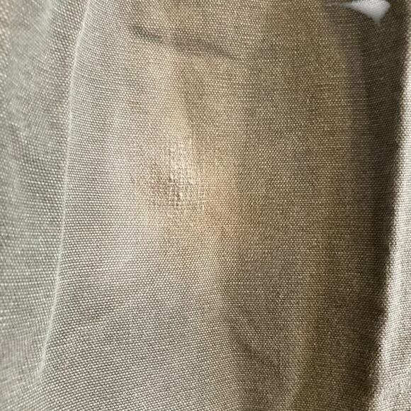 Mens Carhartt Drab Military Green Loose Original Fit Work Denim Jeans Size 36x32 - Picture 9 of 16